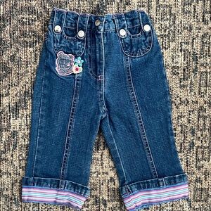 Disney Pooh Blue Jeans with Embroidery